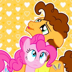 Size: 1024x1024 | Tagged: safe, artist:softyshy, cheese sandwich, pinkie pie, g4, female, icon, male, ship:cheesepie, shipping, straight