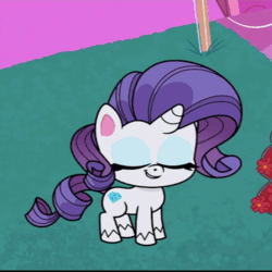 Size: 720x720 | Tagged: safe, screencap, rarity, pony, unicorn, g4.5, my little pony: pony life, the best of the worst, animated, cropped, female, mare, solo, sound, webm