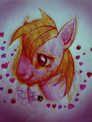 Size: 600x800 | Tagged: safe, artist:bunnyoxo, big macintosh, earth pony, pony, g4, male, solo, traditional art