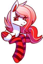 Size: 1857x2778 | Tagged: safe, artist:raya, oc, oc only, oc:deepest apologies, pony, clothes, rayaexperimental, simple background, socks, solo, striped socks, transparent background