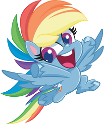 Size: 532x634 | Tagged: safe, rainbow dash, pegasus, pony, g4.5, my little pony: pony life, official, female, happy, simple background, solo, transparent background, unshorn fetlocks, vector