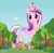 Size: 1280x1262 | Tagged: safe, artist:90sigma, editor:jaredking779, princess cadance, alicorn, pony, g4, attack on pony, crown, female, giant alicorn, giant cadance, giant pony, giantess, houses, jewelry, macro, mare, mega cadance, mega giant, ponyville, regalia