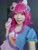 Size: 1080x1440 | Tagged: safe, artist:rai_ra, kotobukiya, pinkie pie, human, g4, clothes, cosplay, costume, filter, irl, irl human, photo, toy