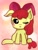 Size: 768x1024 | Tagged: safe, artist:oekakikumao, apple bloom, earth pony, pony, g4, adorabloom, blushing, cute, digital art, female, solo