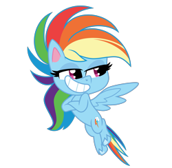 Size: 6200x6048 | Tagged: safe, artist:emeraldblast63, rainbow dash, pegasus, pony, g4, g4.5, my little pony: pony life, chibi, crossed hooves, cute, flying, g4 to g4.5, simple background, transparent background, vector