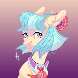 Size: 2160x2160 | Tagged: safe, artist:dreaming_flys, coco pommel, earth pony, pony, g4, female, high res, solo