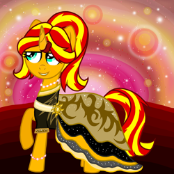 Size: 1200x1200 | Tagged: safe, artist:php185, edit, sunset shimmer, pony, unicorn, g4, female, solo