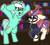 Size: 1918x1726 | Tagged: safe, artist:llametsul, lyra heartstrings, moondancer, pony, unicorn, g4, atg 2020, book, bookshelf, chest fluff, clothes, cute, dancerbetes, duo, female, floppy ears, glasses, horn, looking at each other, looking up, lyrabetes, mare, newbie artist training grounds, open mouth, smiling, standing, sweater, white outline