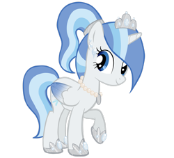 Size: 2569x2335 | Tagged: safe, artist:kaiilu, oc, oc only, oc:princess snowblossom, alicorn, pony, alicorn oc, colored wings, gradient wings, high res, horn, simple background, solo, transparent background, wings
