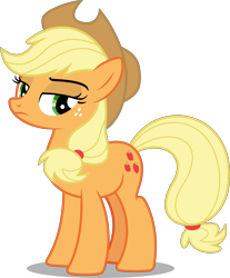 Size: 6622x8000 | Tagged: safe, artist:fruft, applejack, earth pony, pony, g4, going to seed, .svg available, absurd resolution, annoyed, female, lidded eyes, mare, simple background, solo, transparent background, vector
