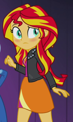 Size: 402x668 | Tagged: safe, screencap, sunset shimmer, equestria girls, g4, my little pony equestria girls: rainbow rocks, cropped, female, solo focus