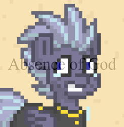 Size: 475x484 | Tagged: safe, edit, oc, oc:troubled skies, pegasus, pony, pony town, absence of god, crying, meme