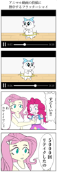Size: 800x2400 | Tagged: safe, artist:bikkurimoon, fluttershy, pinkie pie, cat, equestria girls, g4, japanese, translated in the comments