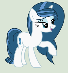 Size: 999x1080 | Tagged: safe, artist:lominicinfinity, oc, oc only, oc:crystal blue, pony, unicorn, female, mare, offspring, parent:fancypants, parent:rarity, parents:raripants, simple background, solo