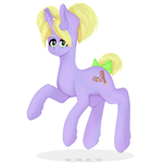 Size: 3840x3840 | Tagged: safe, artist:rise_of_evil_69, oc, oc only, oc:lush mane, pony, unicorn, big eyes, bow, ear fluff, green eyes, looking at you, purple body, simple background, solo, white background, yellow mane