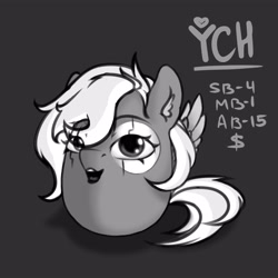 Size: 4000x4000 | Tagged: safe, artist:dark_nidus, oc, pegasus, pony, advertisement, commission, egg, egghead, your character here