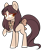 Size: 436x515 | Tagged: safe, artist:rerorir, oc, oc only, earth pony, pony, bow, female, mare, neck bow, simple background, solo, tail bow, transparent background