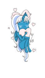 Size: 237x406 | Tagged: safe, artist:hoshisora00, oc, oc:fleurbelle, alicorn, anthro, alicorn oc, blushing, bow, eyes closed, female, hair bow, heart, horn, hug, mare, pillow, simple background, solo, transparent background, wings