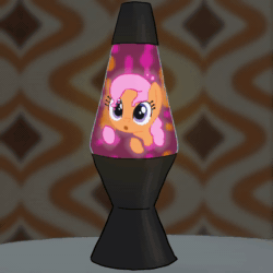 Size: 1080x1080 | Tagged: safe, ai assisted, ai content, artist:pastthesouthpole, oc, goo, goo pony, lava lamp pony, object pony, original species, pony, animated, drawthread, lava lamp, no sound, perfect loop, ponified, redraw, webm