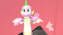 Size: 800x450 | Tagged: safe, artist:papadragon69, princess ember, spike, dragon, comic:spike's cyosa, g4, 3d, animated, comic, cyoa, gif, male, older, older spike, source filmmaker, teenage spike, teenager, transition, winged spike, wings, zoom out, zoomed in