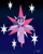 Size: 3942x4904 | Tagged: safe, artist:sweetietwily19, part of a set, twilight sparkle, alicorn, pony, g4, absurd resolution, cutie mark, cutie mark background, female, looking at you, mare, smiling, solo, spread wings, twilight sparkle (alicorn), wings