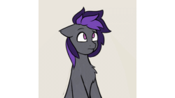 Size: 1024x576 | Tagged: safe, artist:freak-side, oc, oc only, oc:gray summit, earth pony, pony, animated, blushing, gif, non-looping gif, solo