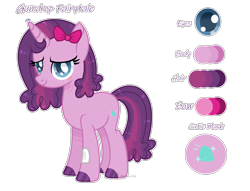 Size: 1660x1268 | Tagged: safe, artist:pancakeartyt, oc, oc only, oc:gumdrop fairytale, pony, unicorn, female, mare, reference sheet, simple background, solo, transparent background