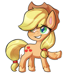 Size: 1280x1280 | Tagged: safe, artist:dymitre, part of a set, applejack, earth pony, pony, g4.5, my little pony: pony life, female, mare, raised hoof, simple background, solo, transparent background, unshorn fetlocks