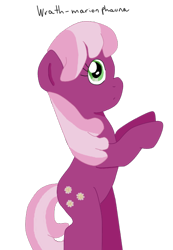 Size: 412x595 | Tagged: safe, artist:wrath-marionphauna, cheerilee, pony, g4, bipedal, digital art, female, looking at you, simple background, solo, transparent background
