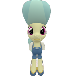 Size: 700x720 | Tagged: safe, artist:topsangtheman, golden hooves (g4), earth pony, pony, g4, 3d, female, looking at you, simple background, solo, source filmmaker, transparent background