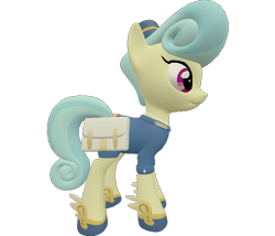 Size: 842x720 | Tagged: safe, artist:topsangtheman, part of a set, golden hooves (g4), earth pony, pony, g4, 3d, female, simple background, solo, source filmmaker, transparent background