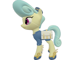 Size: 888x720 | Tagged: safe, artist:topsangtheman, part of a set, golden hooves (g4), earth pony, pony, g4, 3d, female, simple background, solo, source filmmaker, transparent background