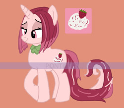 Size: 982x857 | Tagged: safe, artist:pontf, oc, pony, unicorn, adoptable, female, lidded eyes, mare, obtrusive watermark, simple background, smiling, solo, watermark