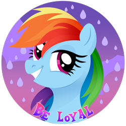 Size: 1500x1500 | Tagged: safe, artist:kabuvee, part of a set, rainbow dash, pony, g4, bust, female, portrait, solo, sticker