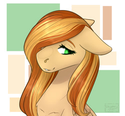 Size: 1171x1080 | Tagged: safe, artist:chrystal_company, oc, oc only, pegasus, pony, abstract background, bust, pegasus oc, smiling, solo, wings