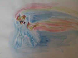 Size: 1280x960 | Tagged: safe, artist:kiwwsplash, oc, oc only, pony, unicorn, horn, solo, traditional art, unicorn oc