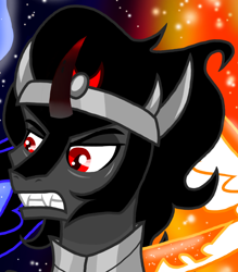 Size: 700x800 | Tagged: safe, artist:php185, king sombra, pony, g4, abstract background, male, solo