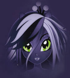 Size: 1542x1704 | Tagged: safe, queen chrysalis, equestria girls, g4, official, box art, bust, doll, female, looking at you, ponymania, scan, scanned, solo, toy