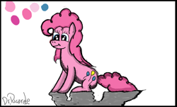 Size: 1245x752 | Tagged: safe, artist:rvaelmatalobos, pinkie pie, earth pony, pony, g4, 3ds, digital art, female, simple background, smiling, solo