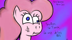 Size: 1920x1080 | Tagged: safe, artist:rvaelmatalobos, pinkie pie, earth pony, pony, g4, chile, chilean, female, los prisioneros, solo, song reference