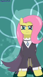 Size: 2160x3840 | Tagged: safe, artist:rvaelmatalobos, fluttershy, pony, fake it 'til you make it, g4, clothes, dress, female, fluttergoth, high res, jewelry, necklace, solo
