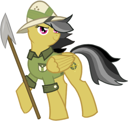 Size: 454x430 | Tagged: safe, artist:notorious dogfight, daring do, pegasus, pony, fanfic:the needle, g4, fanfic art, female, simple background, solo, transparent background