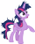 Size: 3000x3797 | Tagged: safe, artist:cloudy glow, twilight sparkle, alicorn, pony, g4, my little pony: friendship is magic, the last problem, .ai available, cutie mark, female, frazzled, high res, mare, messy mane, open mouth, raised hoof, simple background, solo, transparent background, twilight sparkle (alicorn), vector