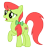 Size: 1360x1455 | Tagged: safe, artist:third uncle, peachy sweet, earth pony, pony, g4, my little pony: friendship is magic, the last roundup, apple family member, bow, female, hair bow, mare, simple background, transparent background