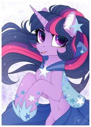 Size: 1420x1980 | Tagged: safe, artist:vird-gi, twilight sparkle, pony, unicorn, g4, the best night ever, belly button, bipedal, chest fluff, clothes, dress, ear fluff, female, fluffy, gala dress, hoof shoes, leg fluff, mare, open mouth, signature, solo, unicorn twilight