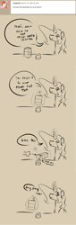 Size: 2900x8500 | Tagged: safe, artist:sile-animus, oc, oc only, oc:sile, alicorn, pony, absurd resolution, advice, dialogue, food, juice, levitation, life hacks, magic, male, now you know, solo, telekinesis, text, tumblr