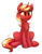 Size: 627x804 | Tagged: safe, artist:confetticakez, oc, oc only, oc:red fire, pony, unicorn, cute, male, ocbetes, simple background, sitting, solo, stallion, white background