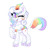 Size: 598x588 | Tagged: safe, artist:confetticakez, oc, oc only, oc:cloudy canvas, kirin, blushing, cute, female, kirin oc, mare, ocbetes, one eye closed, paint splatter, simple background, solo, unshorn fetlocks, white background