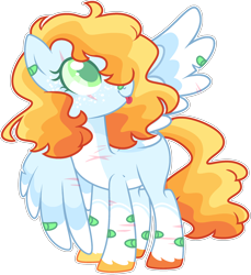 Size: 2124x2316 | Tagged: safe, artist:kurosawakuro, oc, oc only, pegasus, pony, base used, colored wings, colored wingtips, female, high res, magical lesbian spawn, mare, offspring, parent:applejack, parent:rainbow dash, parents:appledash, simple background, solo, transparent background