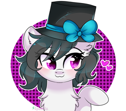 Size: 1500x1328 | Tagged: safe, artist:2pandita, oc, oc only, pony, female, hat, mare, solo